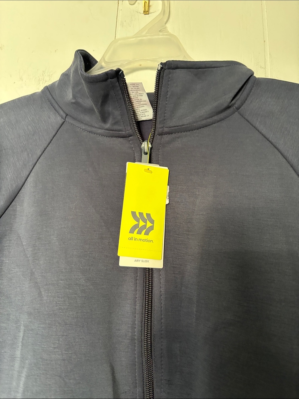 all in motion Slate Blue Full-Zip workout jacket - Picture 3 of 4